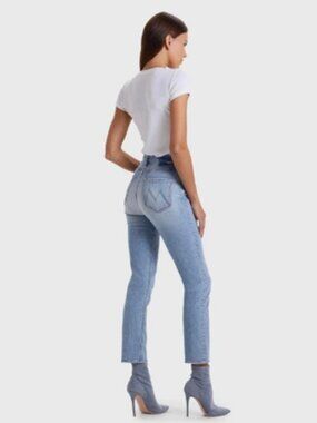 MOTHER Superior The Button Fly Dazzler Ankle Jeans in I Confess
